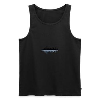 Skyline New York City - Männer Premium Bio Tank Top - Schwarz - Vorne - AI Model Male 178 light (178cm)