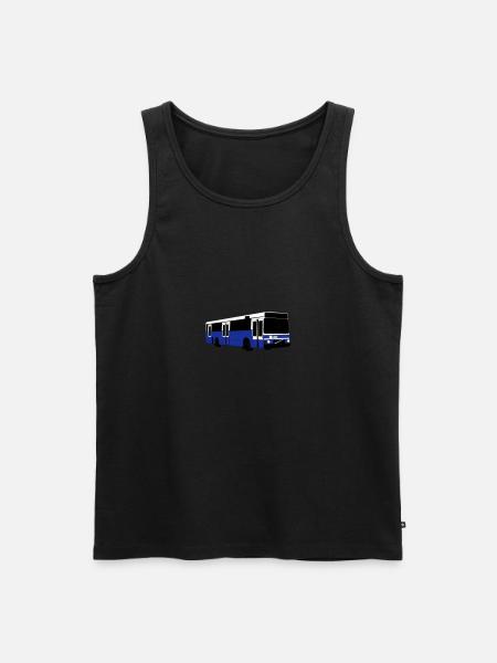 Helsinki city bus - Men's Premium Organic Tank Top - 