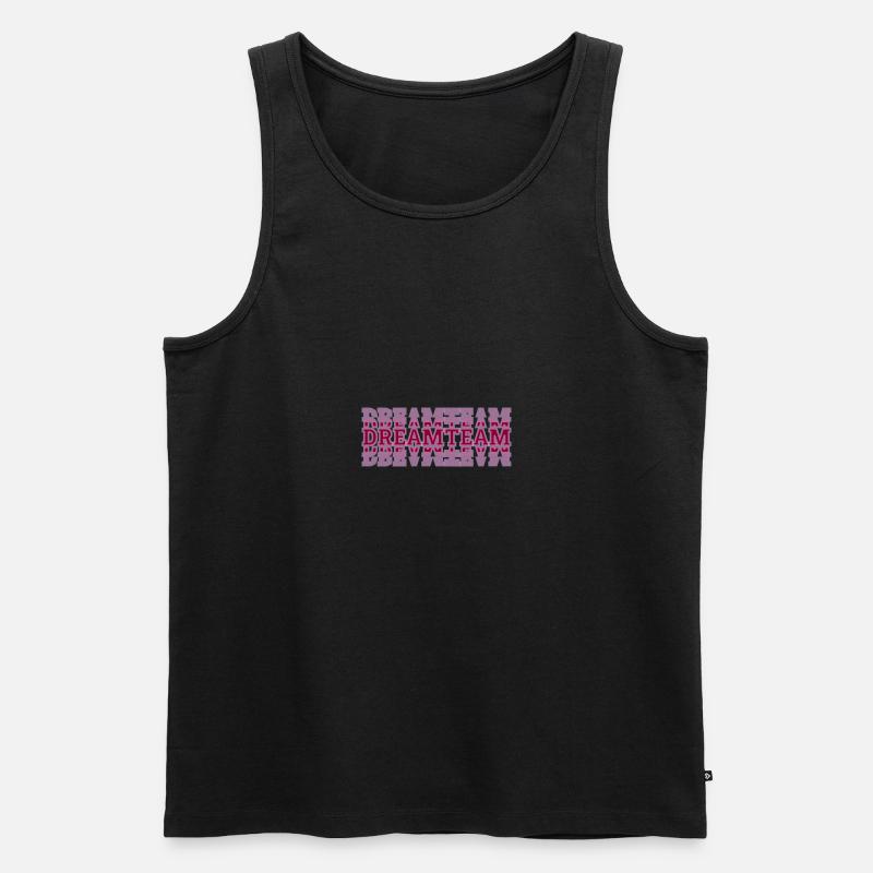 dreamteam - Männer Premium Bio Tank Top - Schwarz