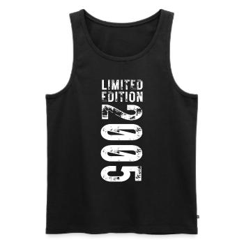 limited edition 2005 18. Geburtstag - Männer Premium Bio Tank Top - Schwarz - Vorne - Michal (187cm)