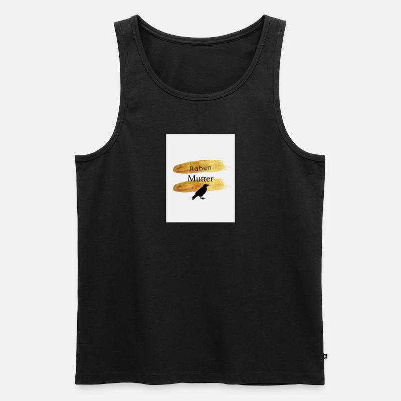 Rabenmutter - Männer Premium Bio Tank Top - Schwarz