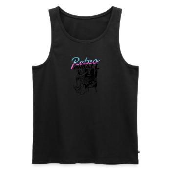 Pinball Retro Arcade Flipper Wizard Extra Ball - Männer Premium Bio Tank Top - Schwarz - Vorne - AI Model Male 178 light (178cm)