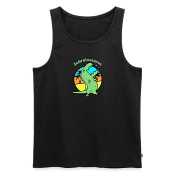Dinosaurier Baby Dino - Männer Premium Bio Tank Top - Schwarz - Vorne - Michal (187cm)
