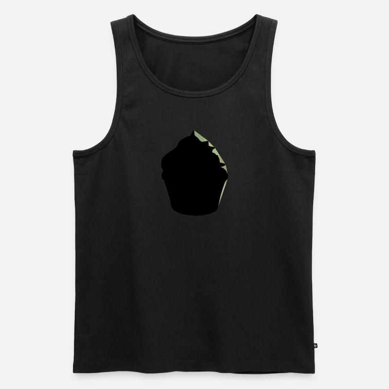 Kuchen Törtchen - Männer Premium Bio Tank Top - Schwarz