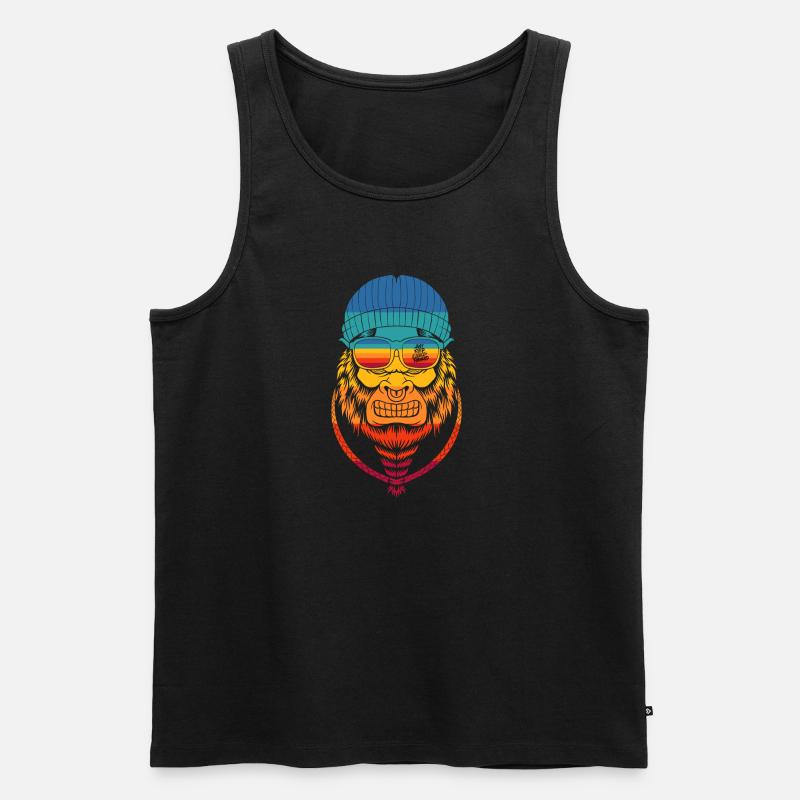 Keep moving forward - Männer Premium Bio Tank Top - Schwarz