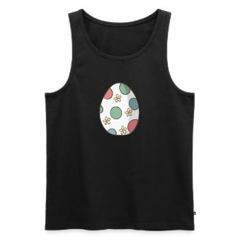 Easter egg - Men's Premium Organic Tank Top - black - Front - AI Model Male 178 light (178cm)