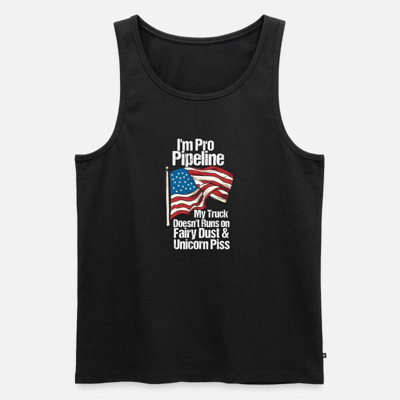 I'm Pro Pipeline - Männer Premium Bio Tank Top - Schwarz