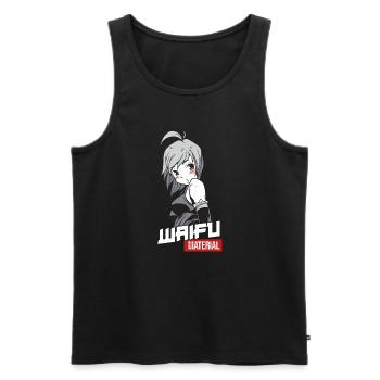 Waifu Material - Anime Manga Wife - Männer Premium Bio Tank Top - Schwarz - Vorne - Michal (187cm)