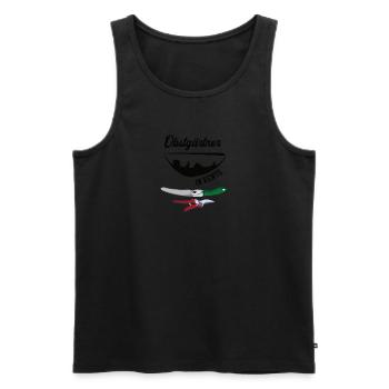 Obstgärtner In Rente Rentner Gärtner Obstbau - Männer Premium Bio Tank Top - Schwarz - Vorne - AI Model Male 178 light (178cm)