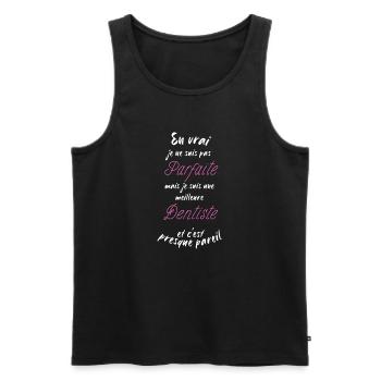 I am the best Dentist - Men's Premium Organic Tank Top - black - Front - Michal (187cm)