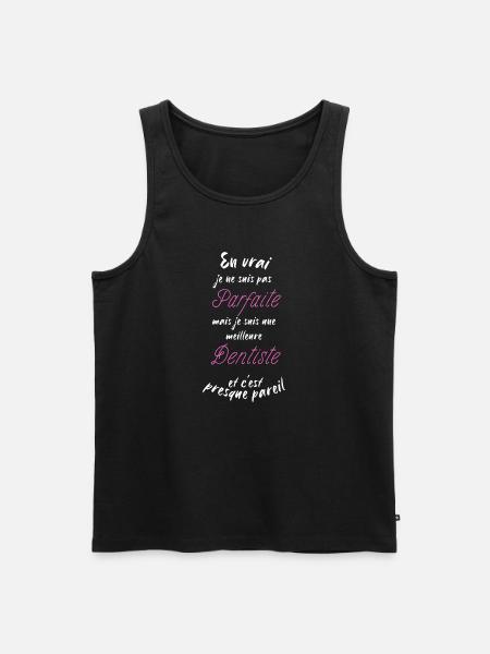 Ich bin der beste Zahnarzt - Männer Premium Bio Tank Top - Schwarz