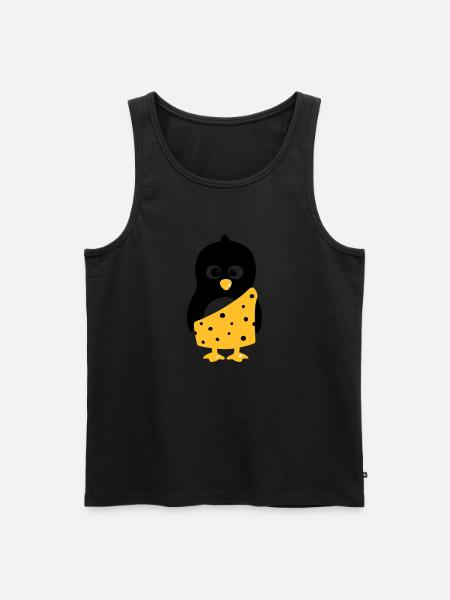 Penguin Tarzan - Men's Premium Organic Tank Top - black