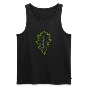 Eiche 2 - Männer Premium Bio Tank Top - Schwarz - Vorne - AI Model Male 178 light (178cm)