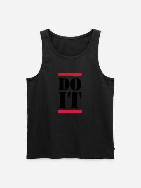 Do It - Men's Premium Organic Tank Top - black
