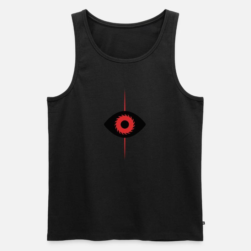 2023 Vorhersage Auge - Männer Premium Bio Tank Top - Schwarz