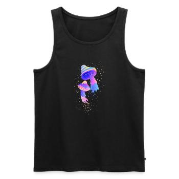 Mushroom Poisonous Mushroom Creative Toadstool - Débardeur bio Premium Homme - noir - Devant - Michal (187cm)