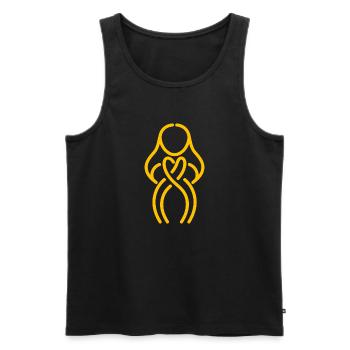 endometriosis - Men's Premium Organic Tank Top - black - Front - AI Model Male 178 light (178cm)