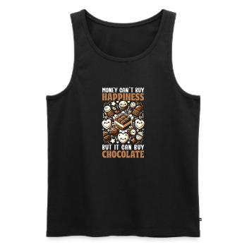 I love - Men's Premium Organic Tank Top - black - Front - Michal (187cm)