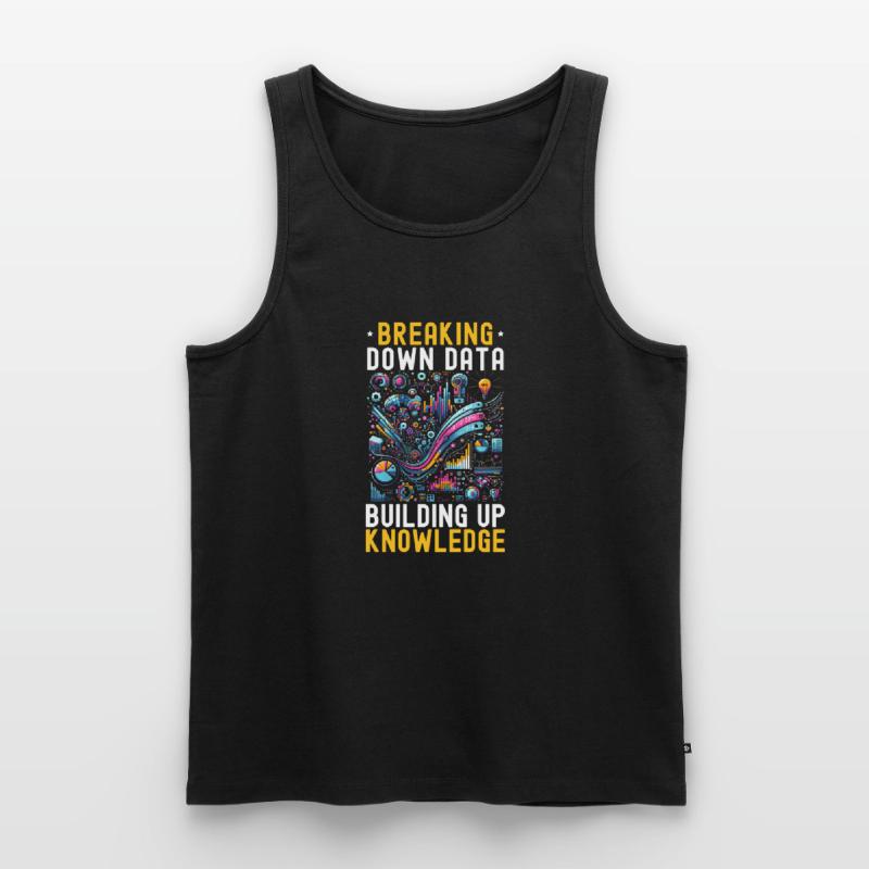 Data Science, Data Analysis, Machine Learning, Data Men's Premium Organic Tank Top