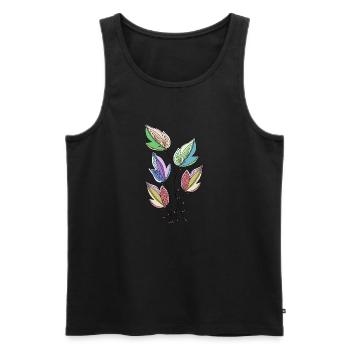 Liste - Männer Premium Bio Tank Top - Schwarz - Vorne - Michal (187cm)