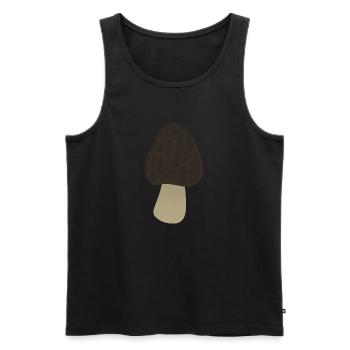 Morille - Débardeur bio Premium Homme - noir - Devant - Michal (187cm)