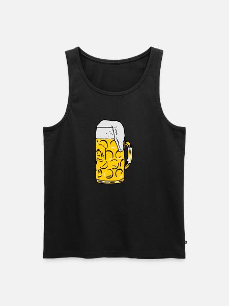 Bier - Männer Premium Bio Tank Top - Schwarz