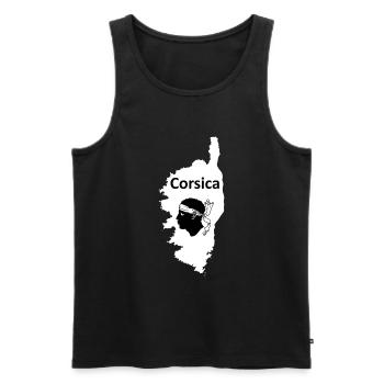 Corsica die Insel in Frankreich Korsika - Männer Premium Bio Tank Top - Schwarz - Vorne - AI Model Male 178 light (178cm)