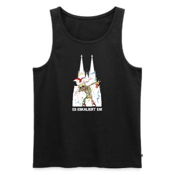 Karneval Kölle Alaaf Dabbing Skelett Fun - Männer Premium Bio Tank Top - Schwarz - Vorne - Michal (187cm)