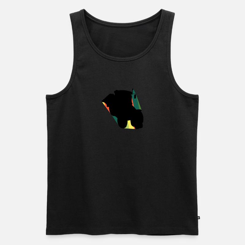 Landwirt Bauer - Männer Premium Bio Tank Top - Schwarz