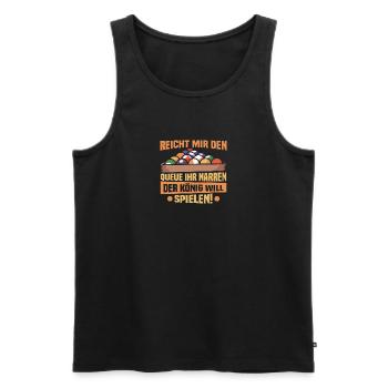 Billard-König - Snooker Pool 8 9 Ball Billard - Männer Premium Bio Tank Top - Schwarz - Vorne - Michal (187cm)
