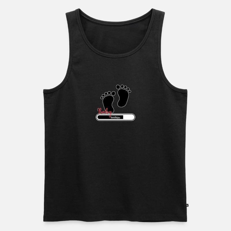 Baby Loading - Männer Premium Bio Tank Top - Schwarz