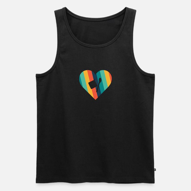 Backwaren Muffin Backwaren - Männer Premium Bio Tank Top - Schwarz