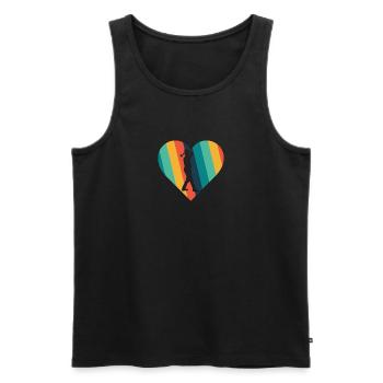 Axe Axe Sport - Men's Premium Organic Tank Top - black - Front - AI Model Male 178 light (178cm)
