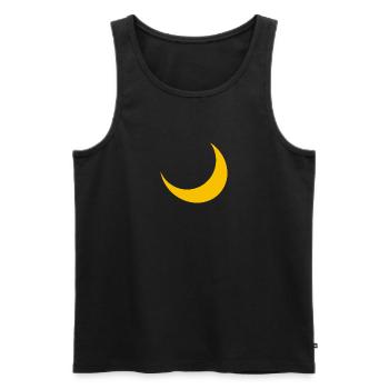 Moon Crescent Moon Night Sky - Men's Premium Organic Tank Top - black - Front - Michal (187cm)