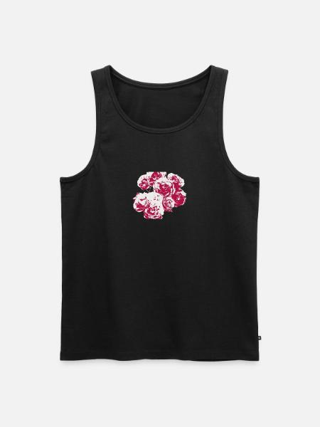 Roses shaded - Men's Premium Organic Tank Top - black