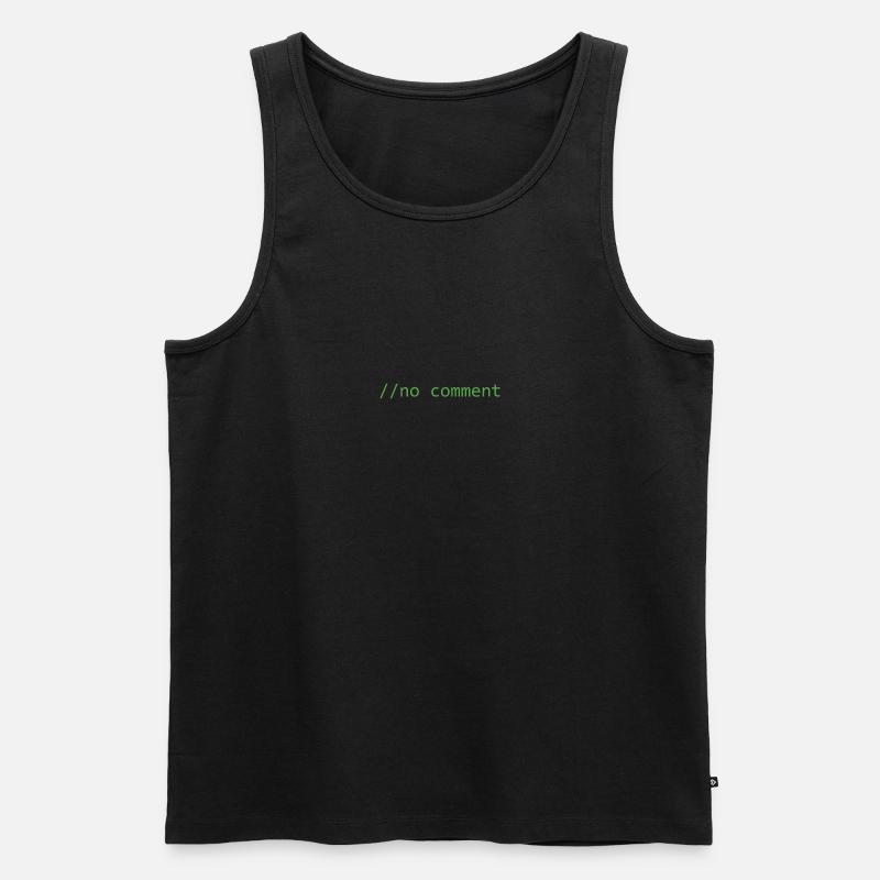 Code snippet c #: No comment - Men's Premium Organic Tank Top - black