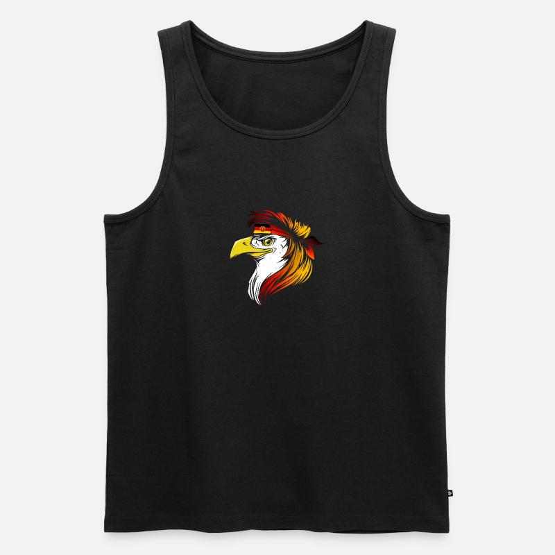DDR - Männer Premium Bio Tank Top - Schwarz