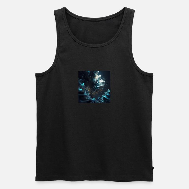 Abstrakter Schädel n°9 - Männer Premium Bio Tank Top - Schwarz