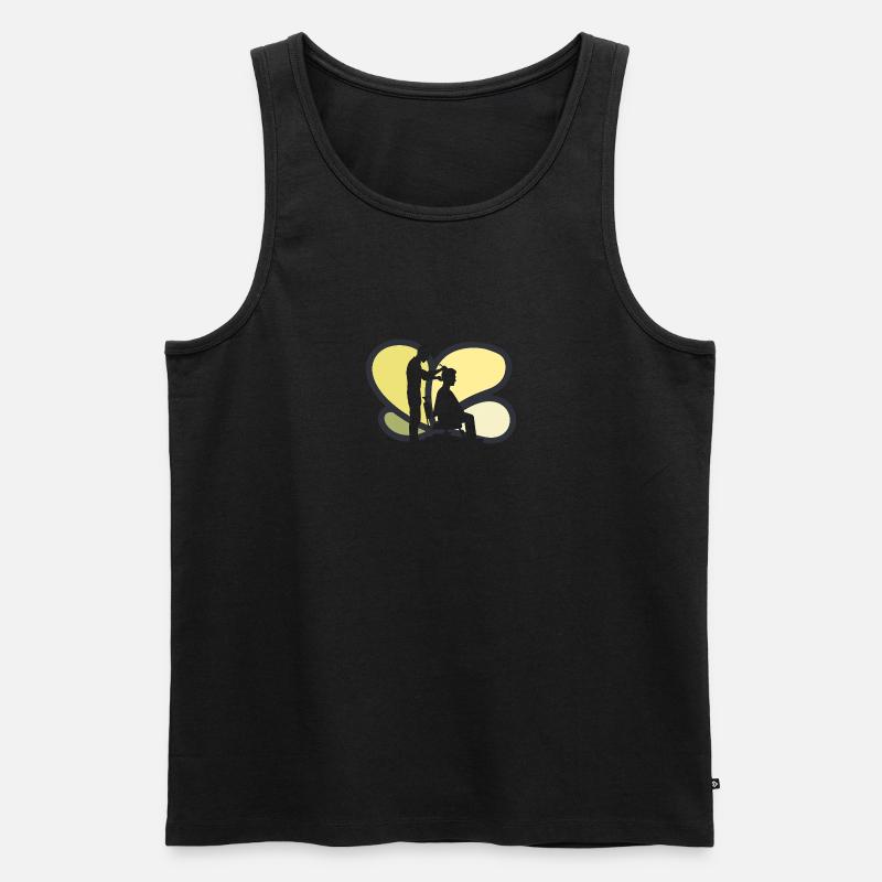 Friseurin Lehre Friseur - Männer Premium Bio Tank Top - Schwarz