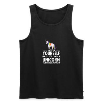 Always Be Yourself - Unless You Can Be A Unicorn.. - Débardeur bio Premium Homme - noir - Devant - Michal (187cm)