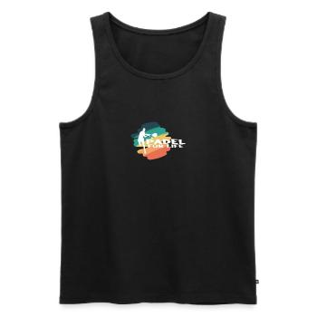 Padel Paddle Raquette Tennis Sport I Cadeau - Débardeur bio Premium Homme - noir - Devant - Michal (187cm)