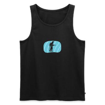 Feuerwehr Retter - Männer Premium Bio Tank Top - Schwarz - Vorne - AI Model Male 178 light (178cm)