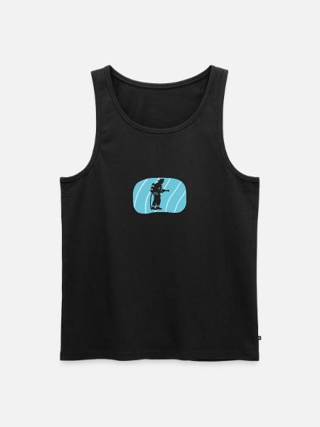 Feuerwehr Retter - Männer Premium Bio Tank Top - Schwarz