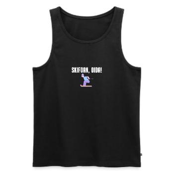 Skifoan, Oida - Männer Premium Bio Tank Top - Schwarz - Vorne - Michal (187cm)
