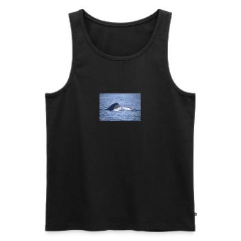 WHALE - Männer Premium Bio Tank Top - Schwarz - Vorne - Michal (187cm)