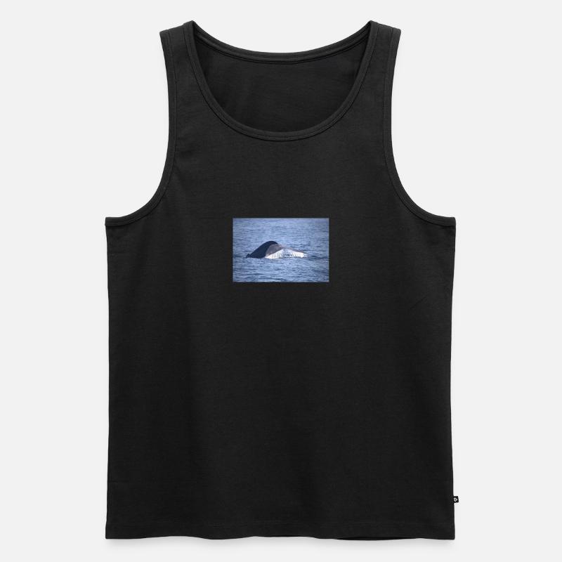 WHALE - Männer Premium Bio Tank Top - Schwarz