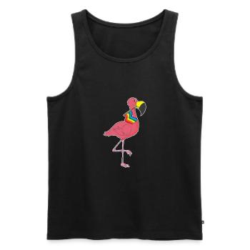 Gay Pride Schwul Lesbisch LGBT LGBTQ Geschenk - Männer Premium Bio Tank Top - Schwarz - Vorne - Michal (187cm)