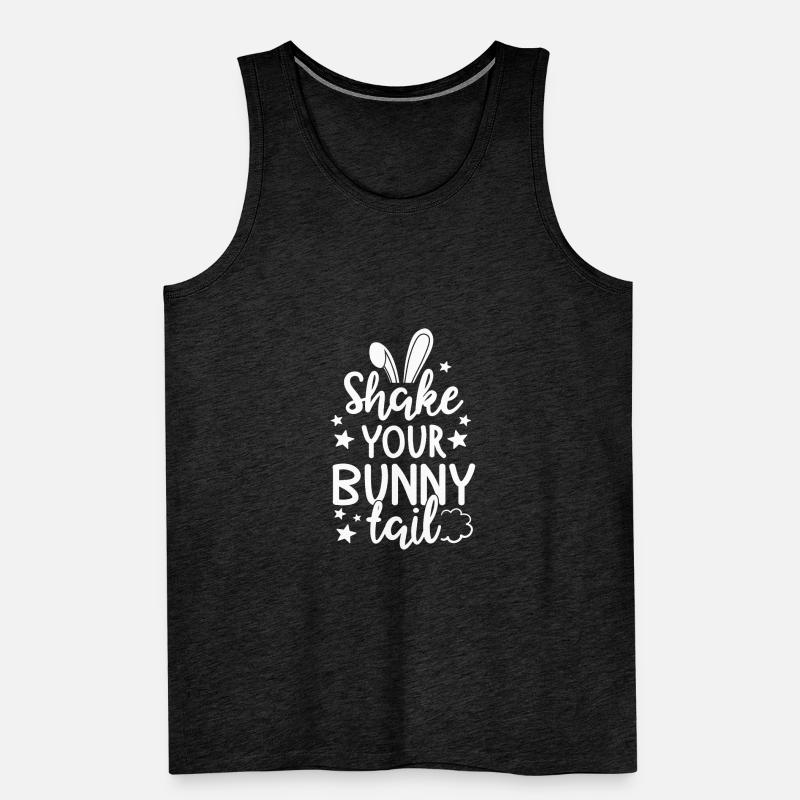 Shake Your Tail Funny Easter Day Egg Hunting Men's Premium Organic Tank Top