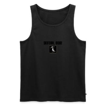 Skifoan, Oida - Männer Premium Bio Tank Top - Schwarz - Vorne - Michal (187cm)