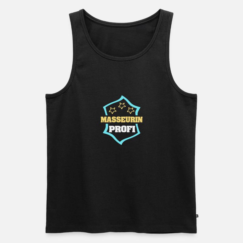 Beruf Masseurin - Männer Premium Bio Tank Top - Schwarz
